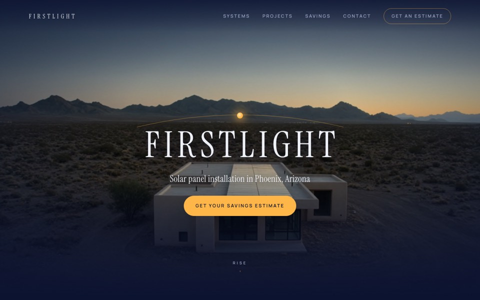 Firstlight Solar website