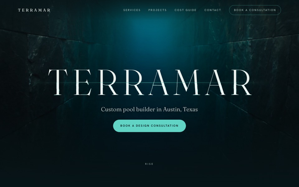 Terramar Pools website